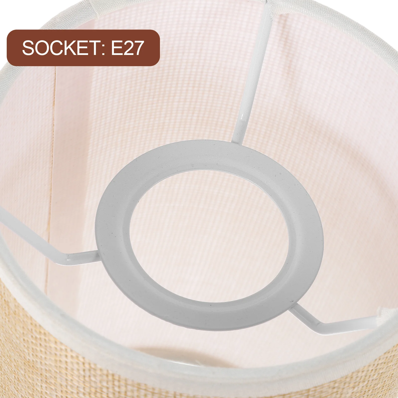 

Small E27 Base Drum Lampshade Cloth Lamp Cover Indoor Light Shade Replacement for Desk Floor Wall Lamps Small Lampshade