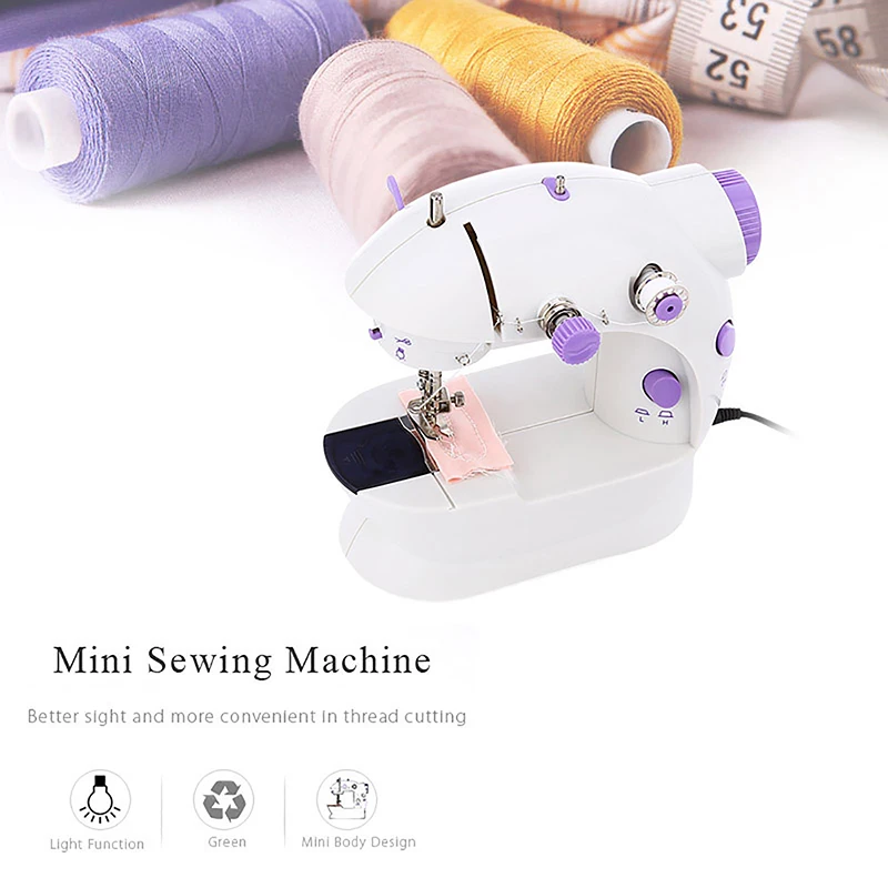 

Бытовые Мини-швейные машины 202, ручная швейная машина с фрезами, портативная Ночная зеркальная швейная машина