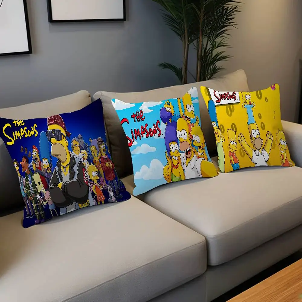 S-Simpson وسادة هدية ديكور المنزل والمكتب غرفة نوم أريكة غطاء وسادة السيارة 45x45 #6