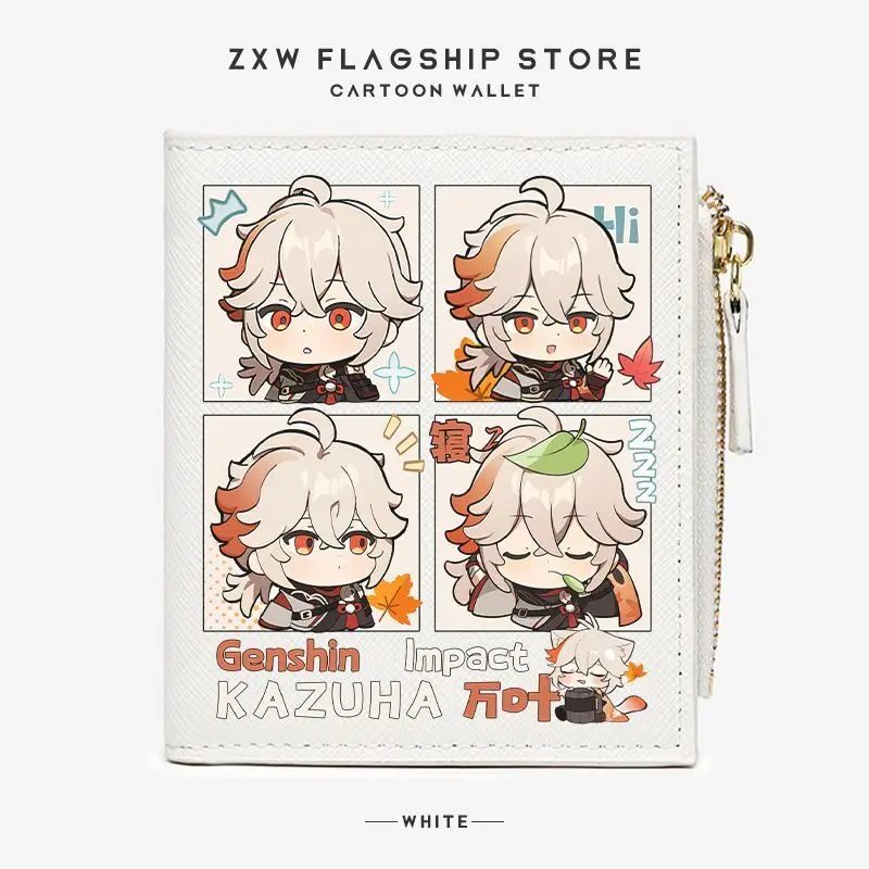 

Anime Game Genshin Impact Kaedehara Kazuha Children's Coin Purse Student-Specific Short Wallet Card Holder