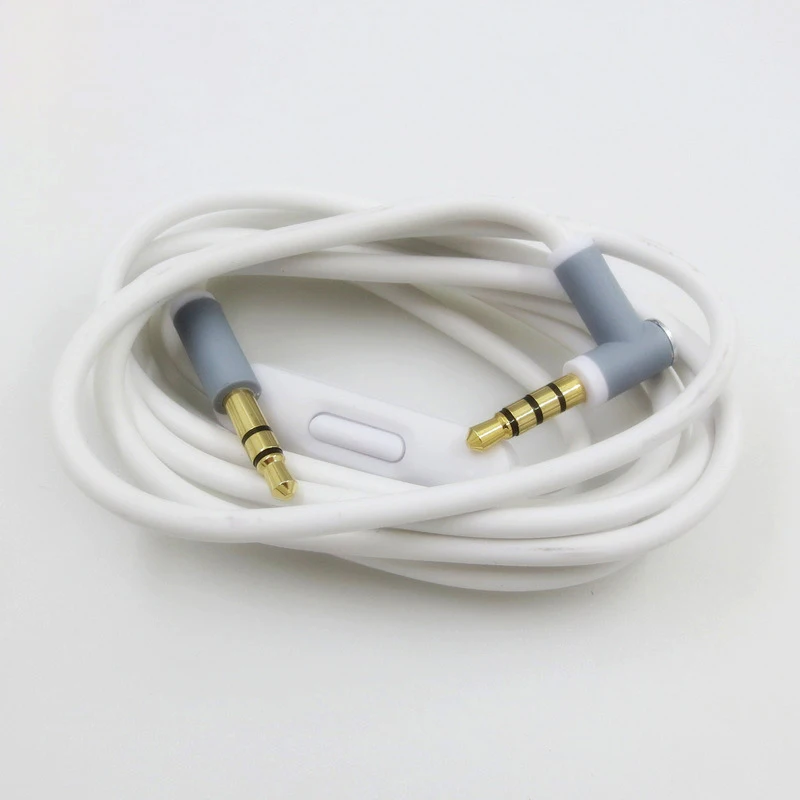 Vervangende Remote Talk-Audiokabel Voor Beats Studio, Executive, Mixer, Solo Hd, Draadloos En Pro-Hoofdtelefoons (Wit)