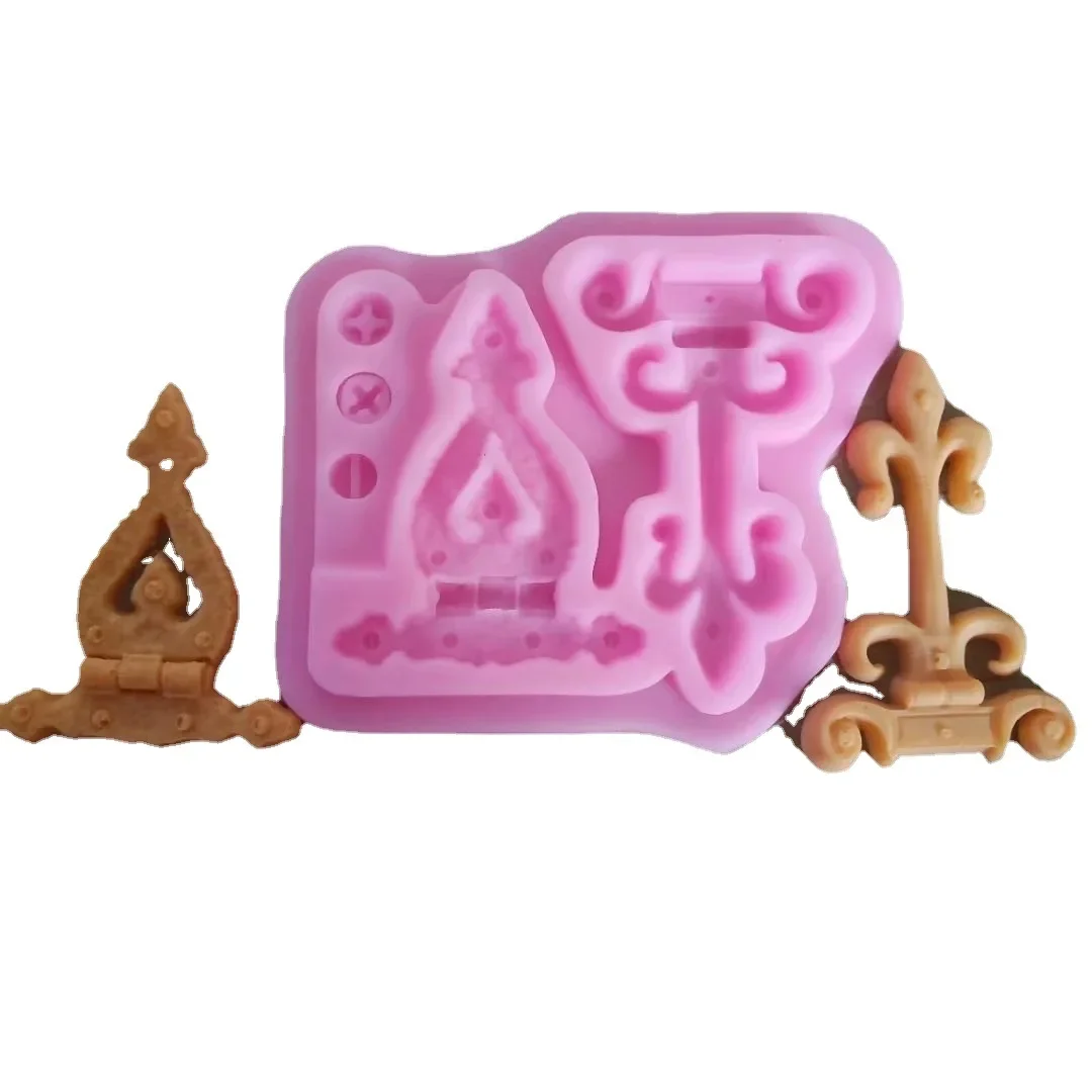 1PC Vintage European Shape Many Kinds of Key Shape Silicone Lace Cake Mold Ice Jelly Candy Fondant DIY Silicone Mold