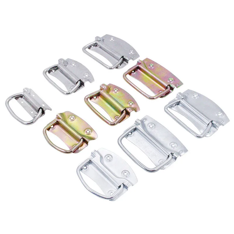 2PCS Luggage Handle Stainless Steel Sheet Metal Pull Ring Aviation Box Container Industrial Machinery Equipment Accessories