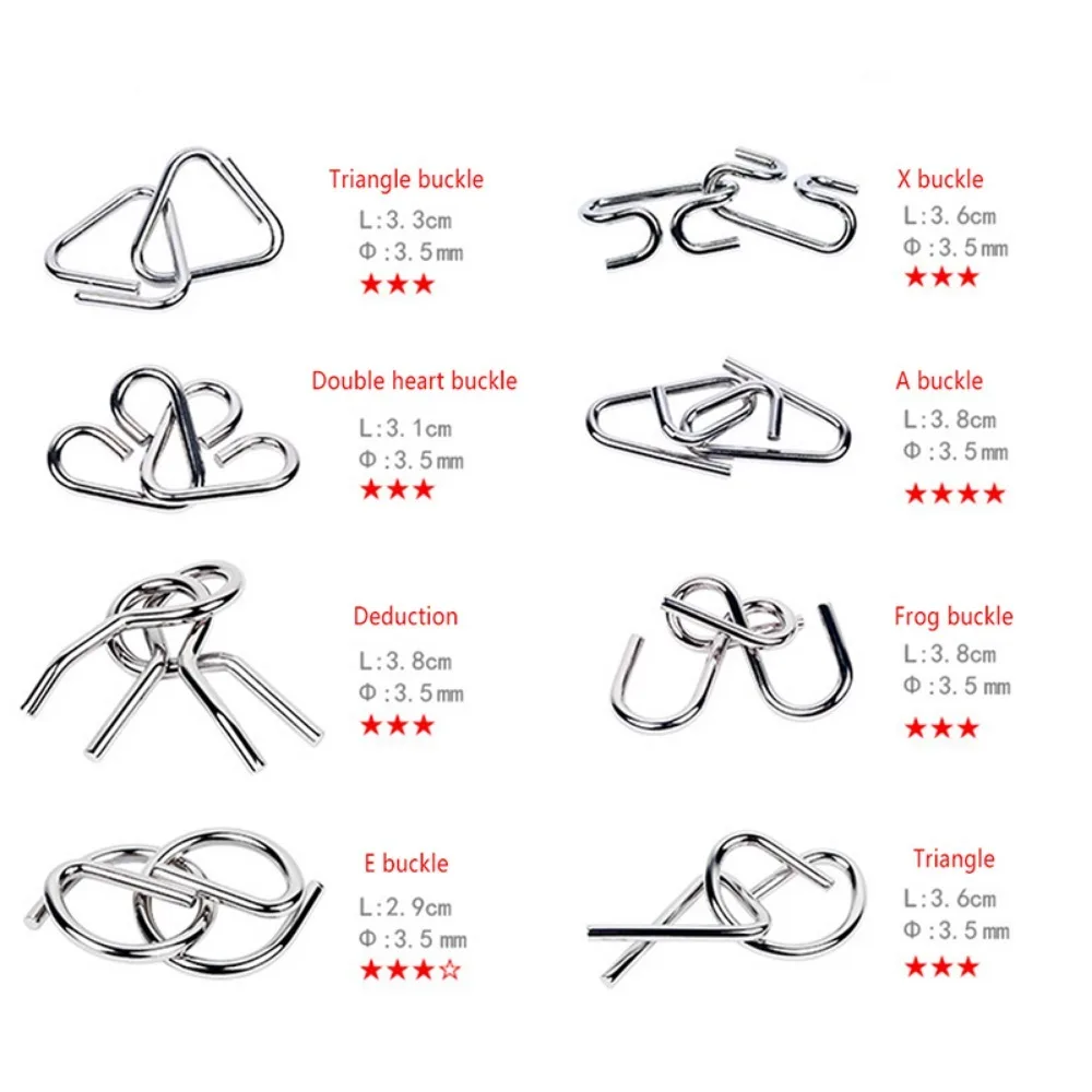 

And Adults Fun Unlock 3d Puzzle Wire IQ Mind Brain Teaser Puzzles Developmental Interactive Games 3D Montessori Puzzle