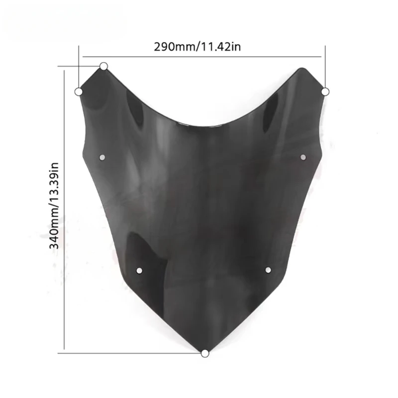 

Suitable for Yamaha MT03 Windscreen Modified Motorcycle Front Windshield Cowl Windscreen Fittings，2024