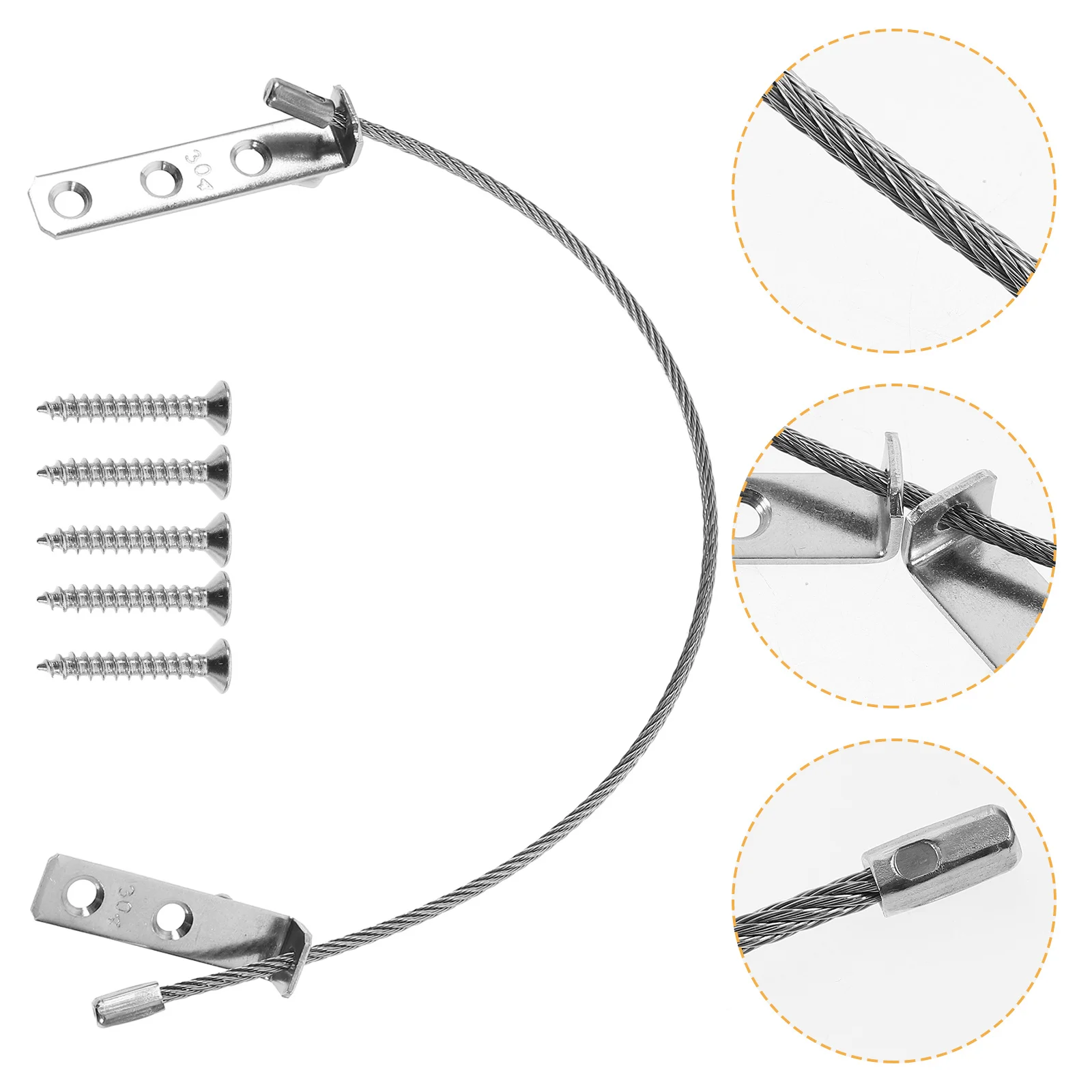 

3pcs Anti-Fall Rope For Windows Doors Security Lock Child Proof Window Guard Durable Steel Alloy Safety Locking Device