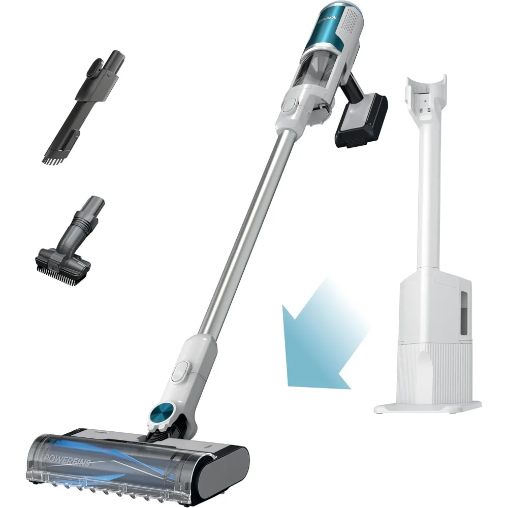 

Clean & Empty Cordless Stick Vacuum – Lightweight Cordless Vacuum with HEPA Filter, Portable, Rechargeable, Auto-Empty System