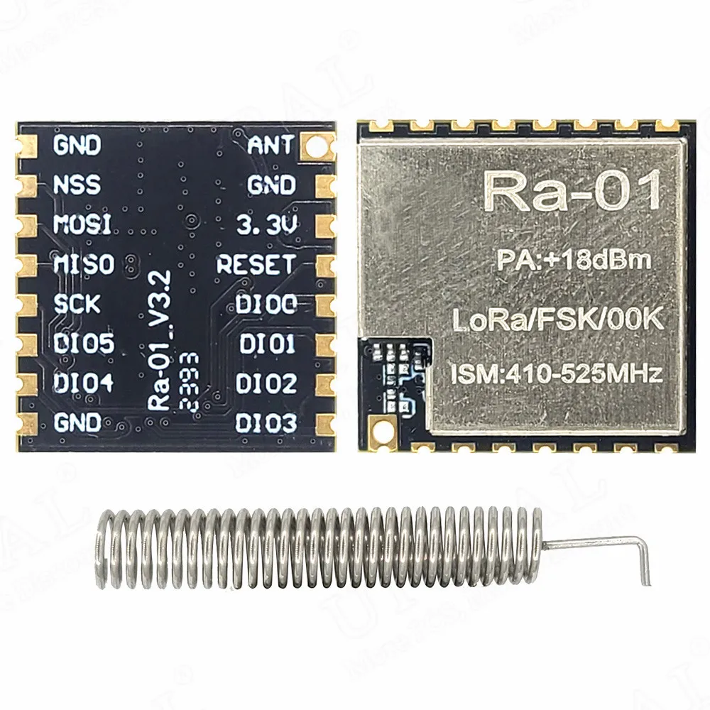 RA-01 433MHZ Wireless Module for LoRa Frequency Expansion SPI Interface 300kbps Enhanced Signal 410-525MHz RA01