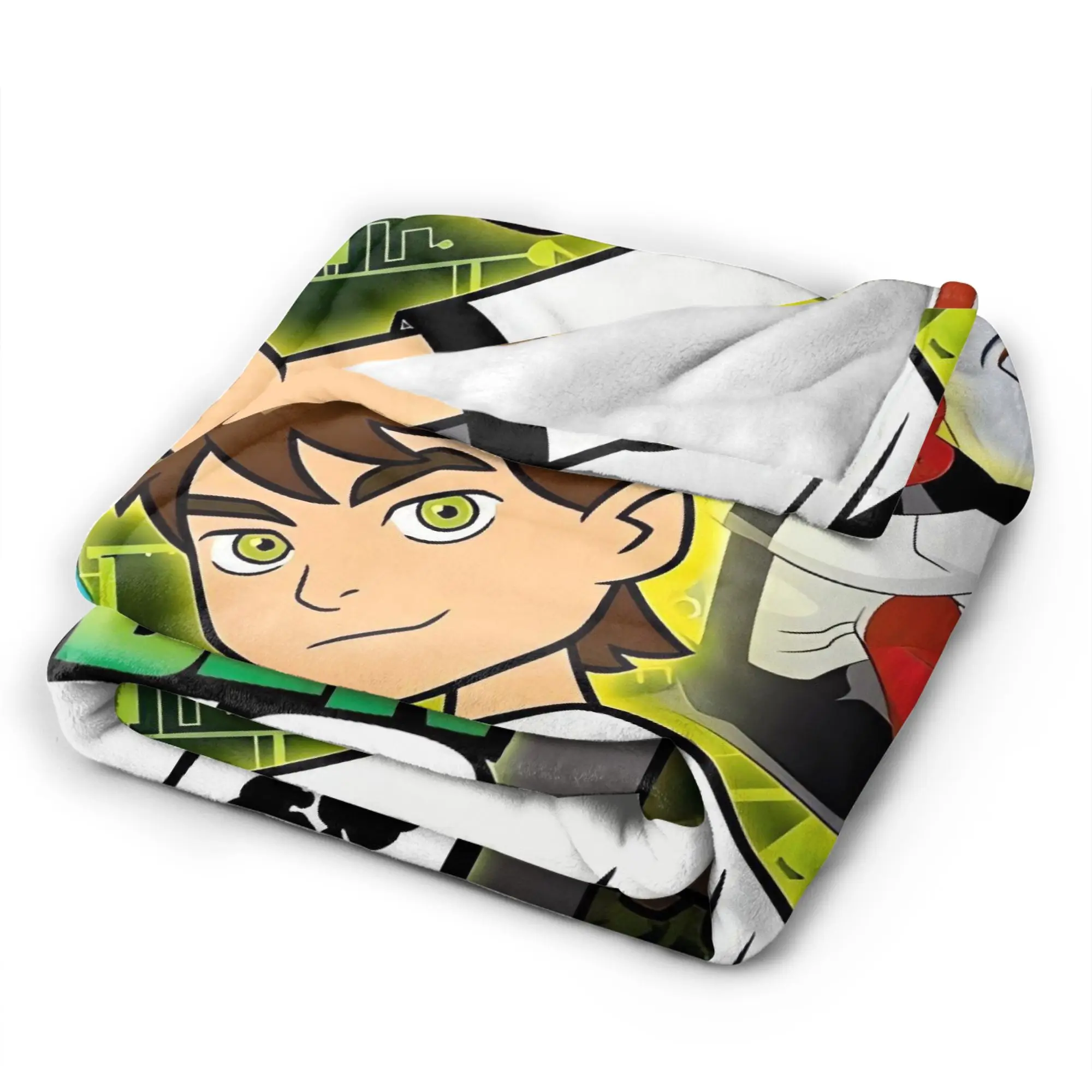 Ben 10 Omnitrix Plush Blanket Girls Boys  Flannel Throw Blanket For Couch Bed Soft Custom Quality Bedspread Gift Idea