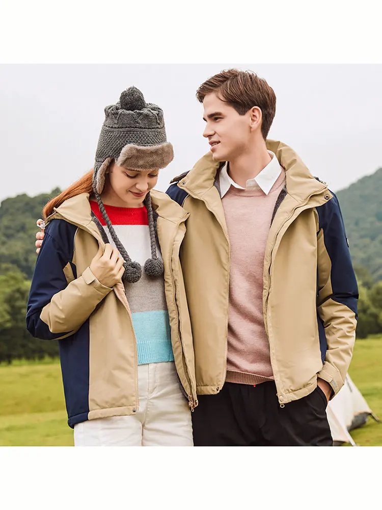 

Waterproof Jacket Fleece Cargo Women Warmthtm Windproof Sportswear Fashion Couple Hiking Coats Thick Windbreaker Winter Outdoor