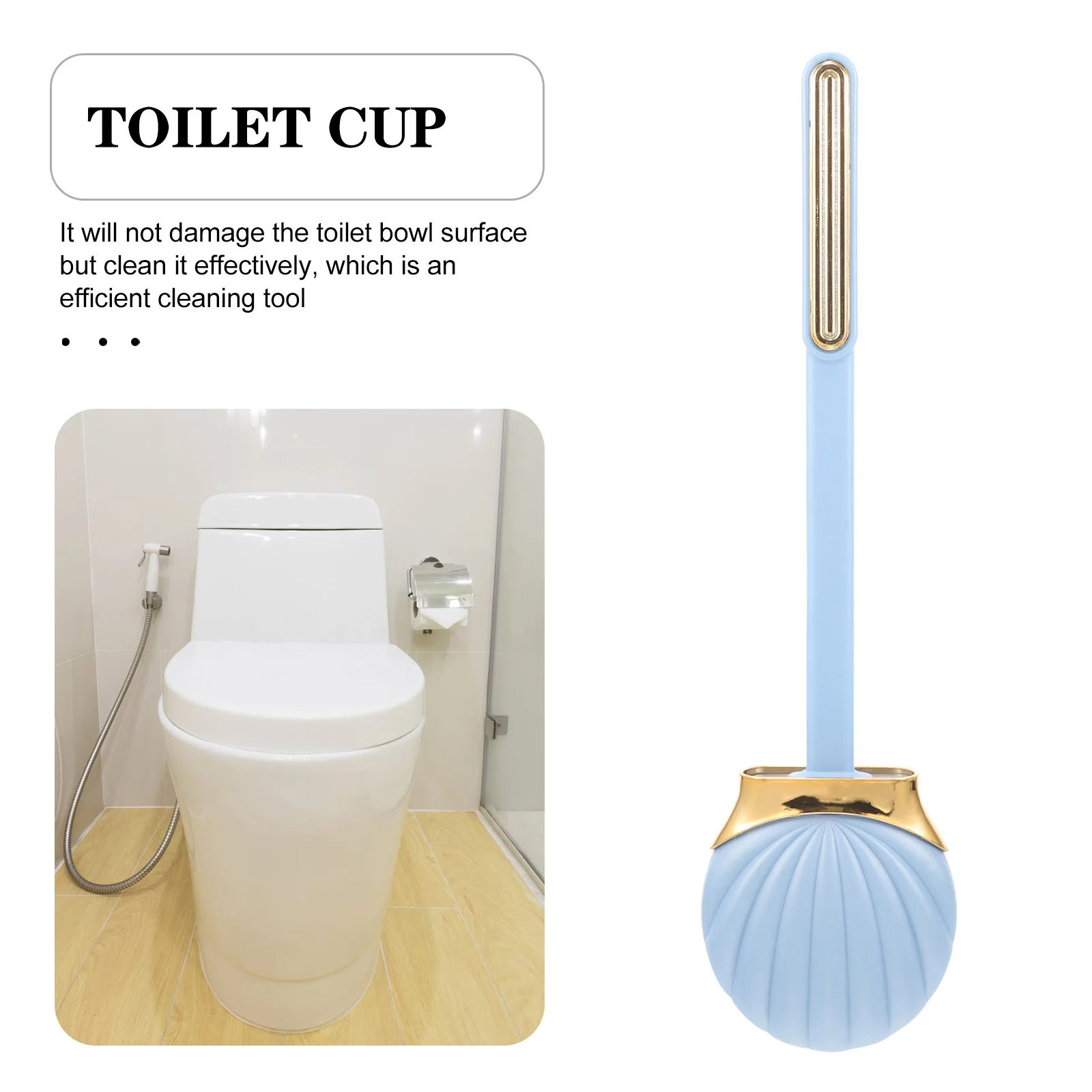 

Long Handle Silicone Toilet Brush Household Bathroom Cleaner Wall Mounted Dead Angle Cleaning Tool Brush Long Handle
