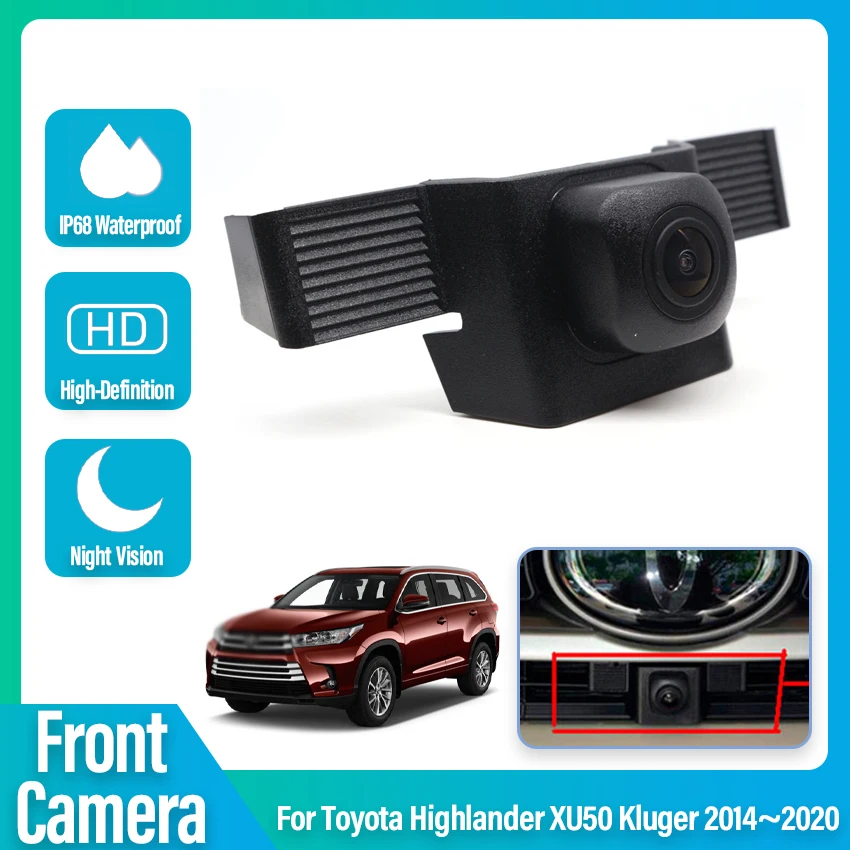 

Car Front View Camera For Toyota Highlander XU50 Kluger 2014 2015 2016 2017 2018 2019 2020 CCD Night Vision Forward Logo Camera