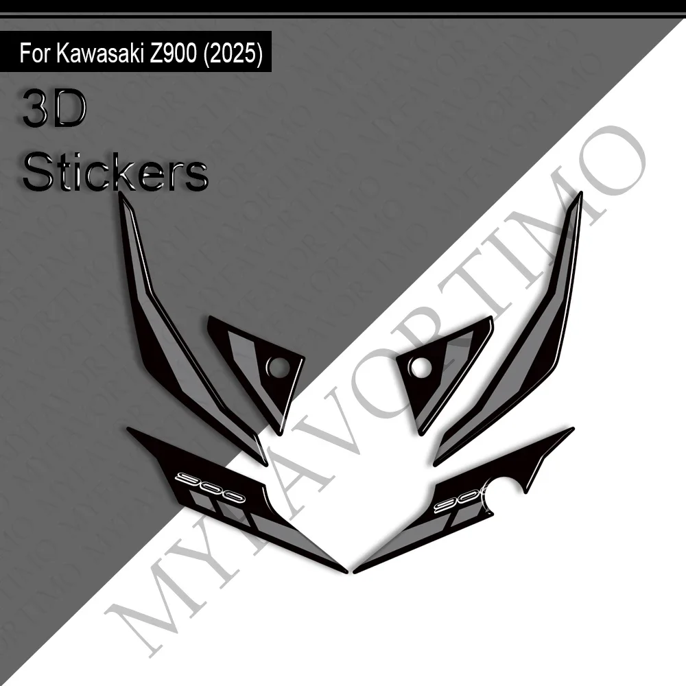Voor Kawasaki Z900 Z900SE Motorfiets Tank Pad Gas Stookolie Cap Protector Kit Kuip Spatbord Covers Stickers Decals 2025 2026 - afbeelding 1