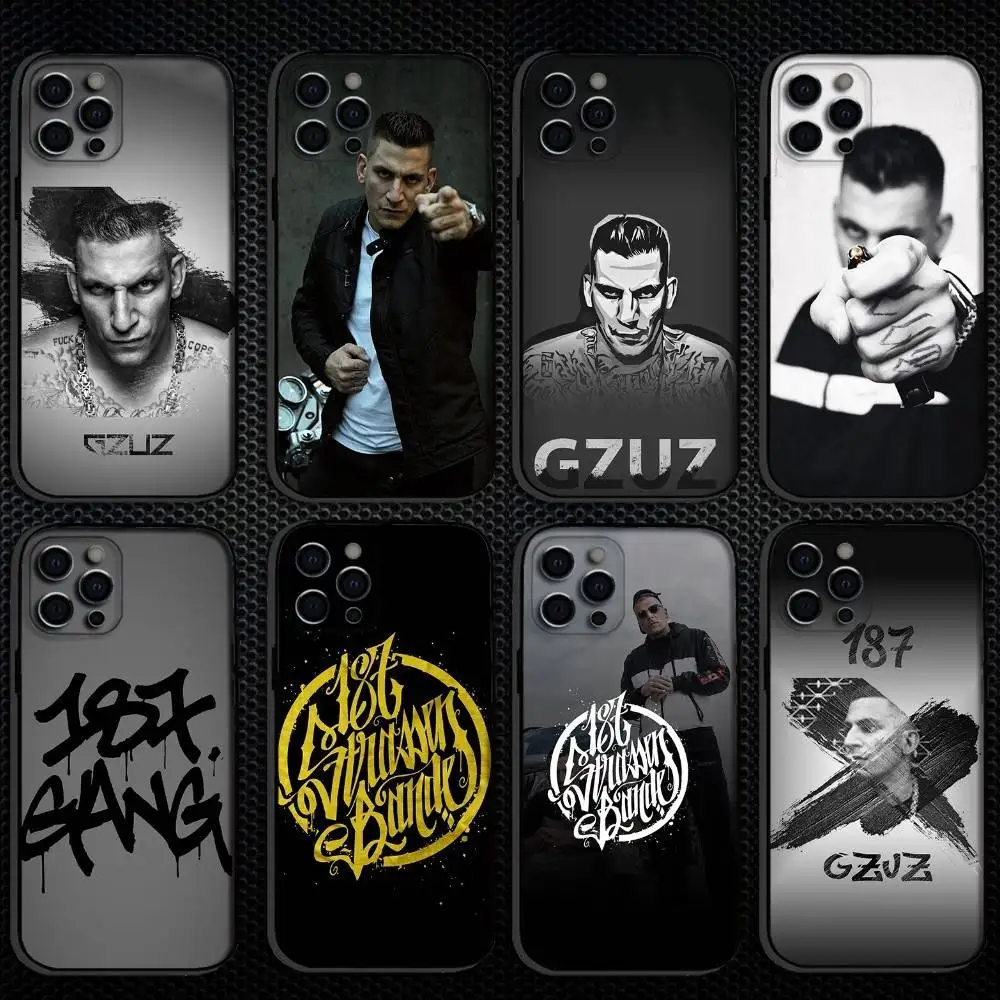 

187 S-Strassenbande Music Phone Case For iPhone 16,15,14,13,12,11 Plus,Pro Max, Others Soft Black Cover