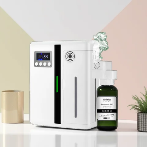 Diffusore di aromi per macchina profumata Diffusore di aromi per hotel da parete 160ML con ventola interna per fragranze domestiche nella hall dell'hotel di grandi aree