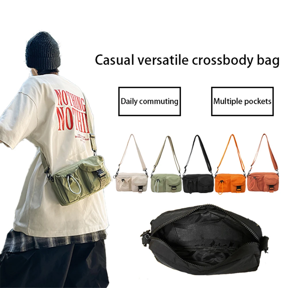 Sports Crossbody Bag, Workwear Style Design, Single Shoulder Bag, Multifunctional Lightweight Chest Bag, Mobile Phone Bag