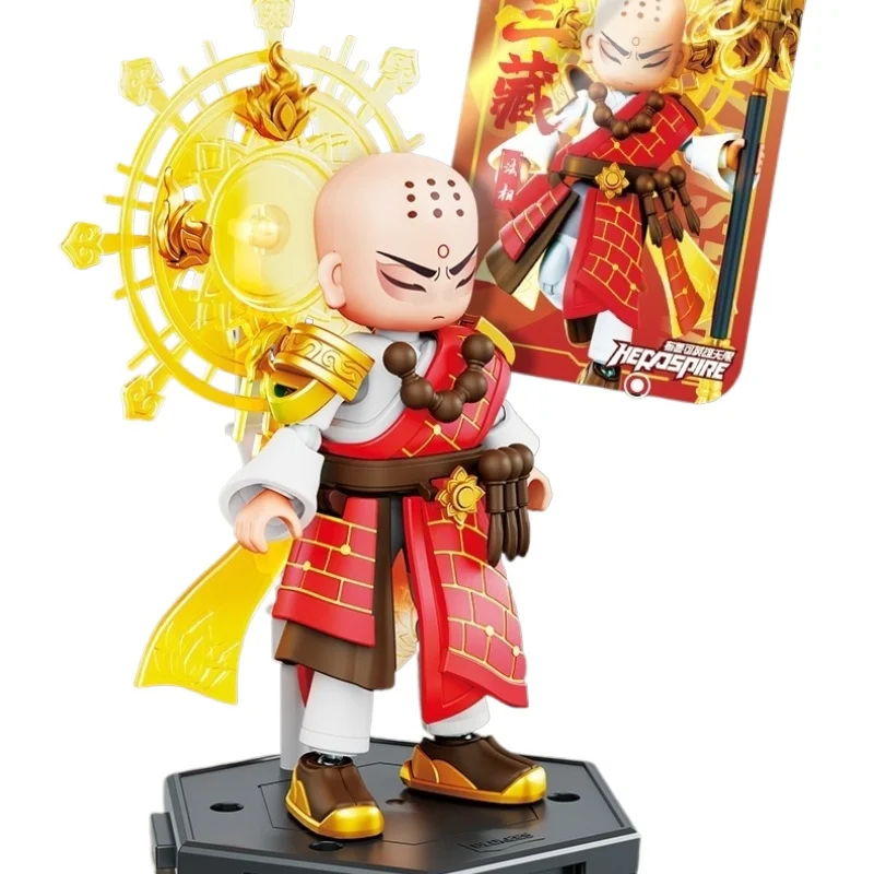 Herói método infinito tang sanzang bloco de construção clássico montagem móvel areia monge combate terno modelo decoração brinquedo presente