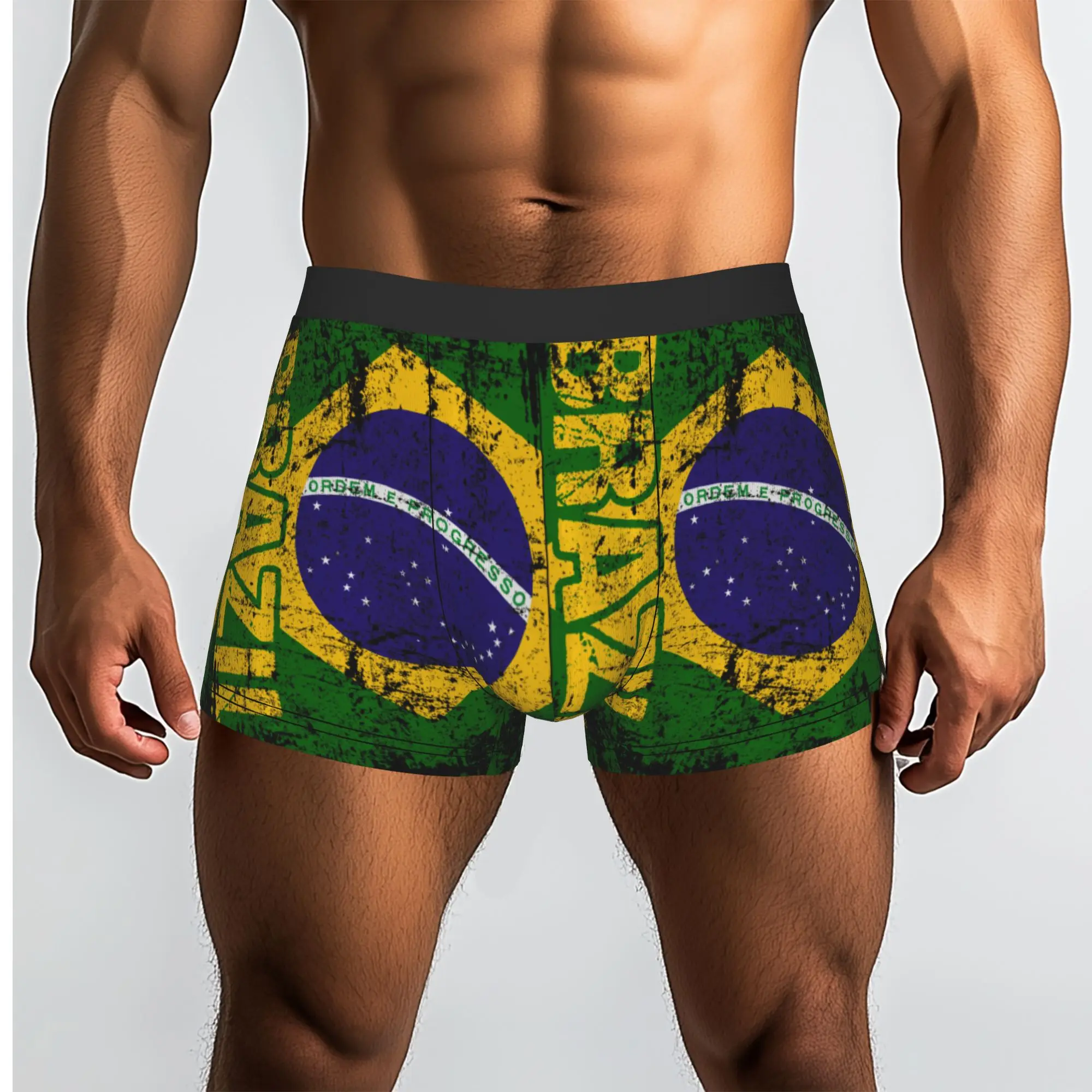 

Мужские трусы-боксеры с принтом в стиле Distressed BRAZIL Brasil