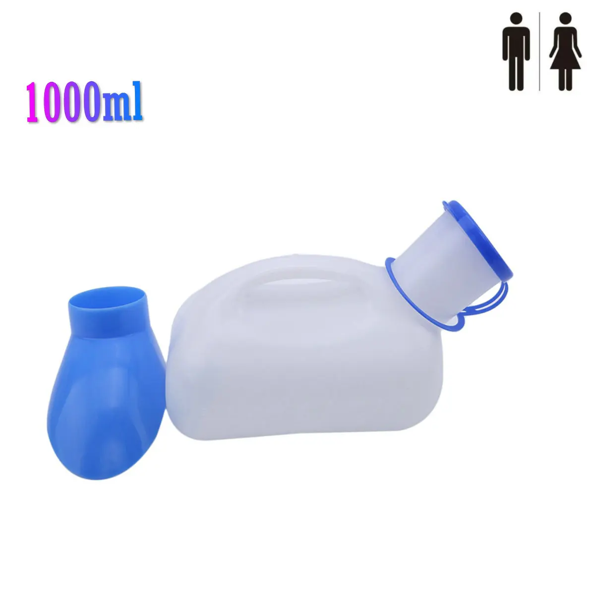 1000ML Portable Plastic Mobile Urinal Toilet Aid Bottle Outdoor Camping Car Urine Bottle For Women Men Journey Travel Kit