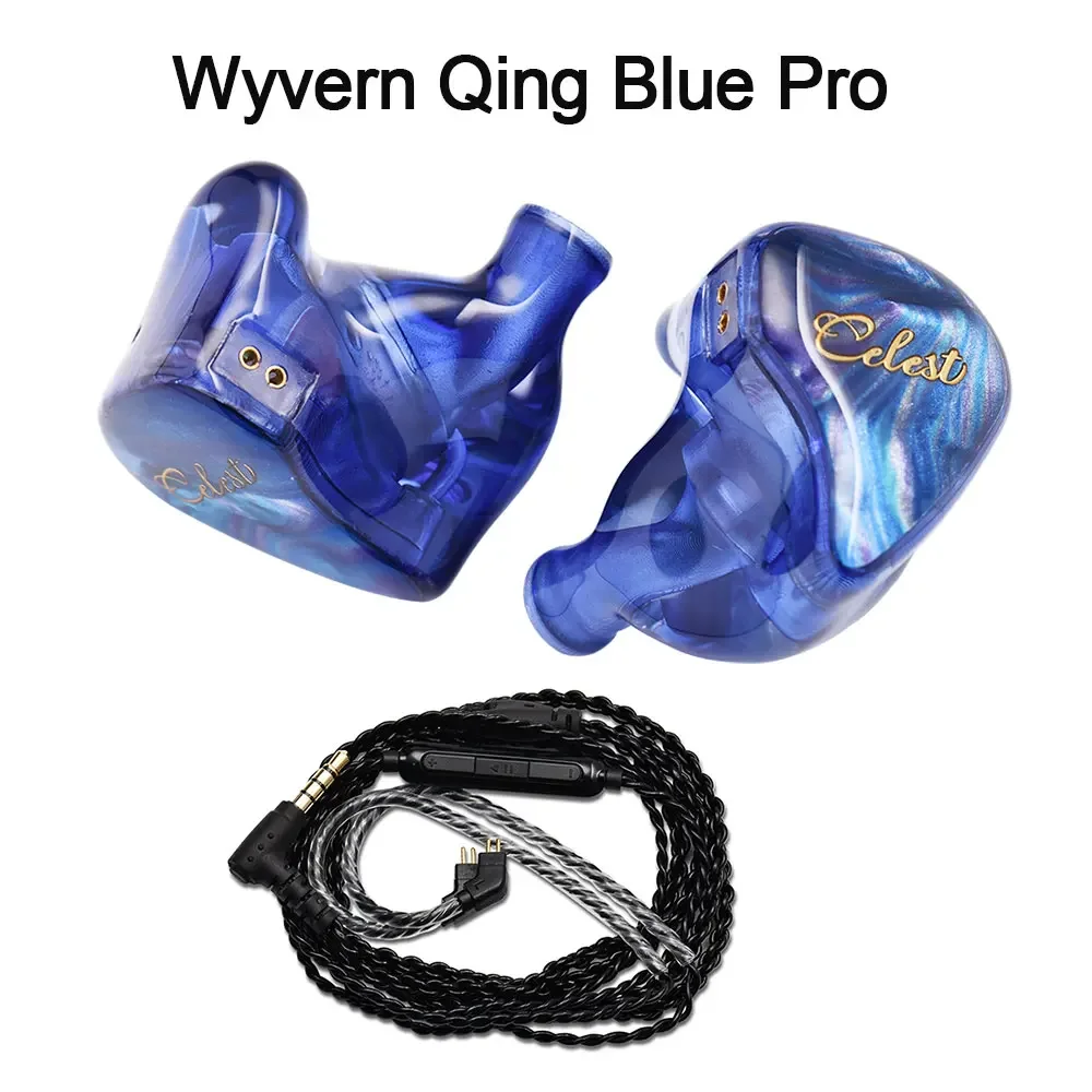 Kinera Celest Wyvern Qing In-Ear Earphones 10mm LCP Dynamic Driver With Detachable Boom Microphone IEMs Cable Audio Headphones