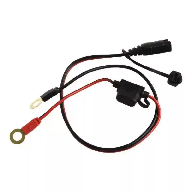 12AWG Silicone Car Plug Connector Cable 1/2PCS M6/M10 Ring Terminal Compatible with NOCO GC008 X‑Connect for Battery Charging