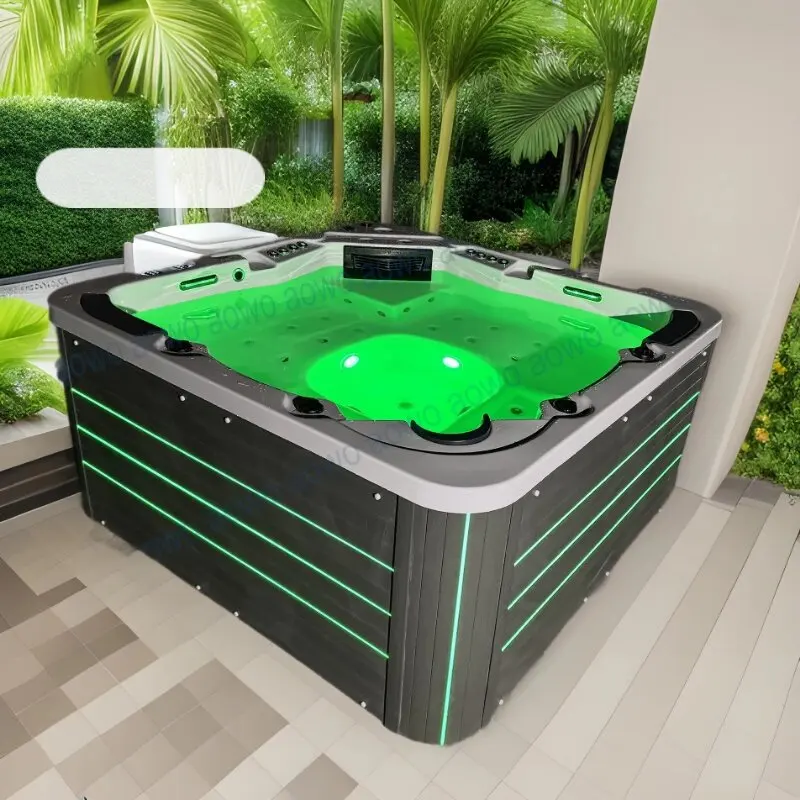 Bañera al aire libre masaje surf bañeras Spa6 personas bañones acrílico piscina bañera Jacuzzi