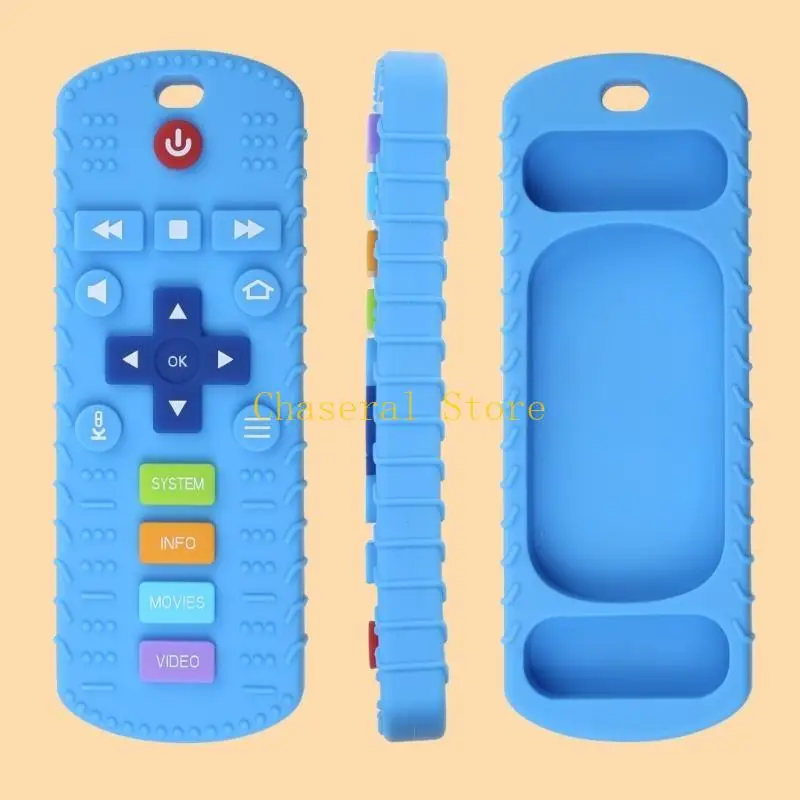 E7CE Colorful Silicone Baby Teething Remote Control Teething for Babies BPA Baby Teethers Relief Soother