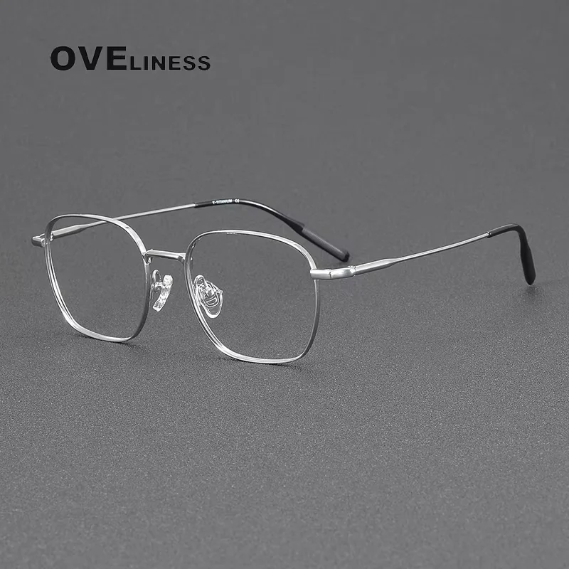 

High Quality Pure Titanium Glasses Frame Men Women Vintage Ultralight Eyeglasses frame Luxury Brand Eyewear spectacles