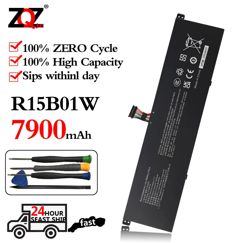 

R15B01W R15BO1W Laptop Battery Replacement for Xiaomi Pro 15.6 inch GTX TM1701 Series (7.7V 60.2Wh/7900mAh)