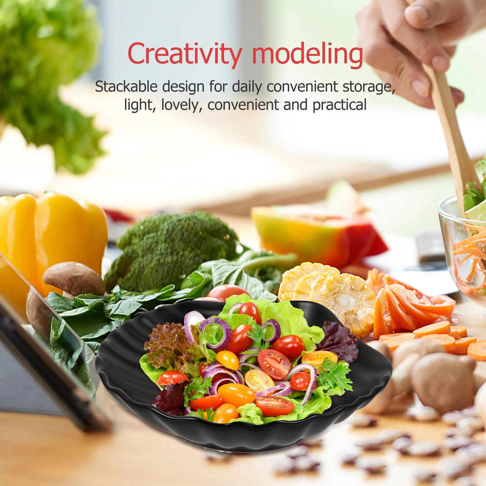 

Ceramic Breakfast Plate Fruit Snack Plate Kitchen Serving Dish Organized Storage for Candy Salad Decorative Home Tableware