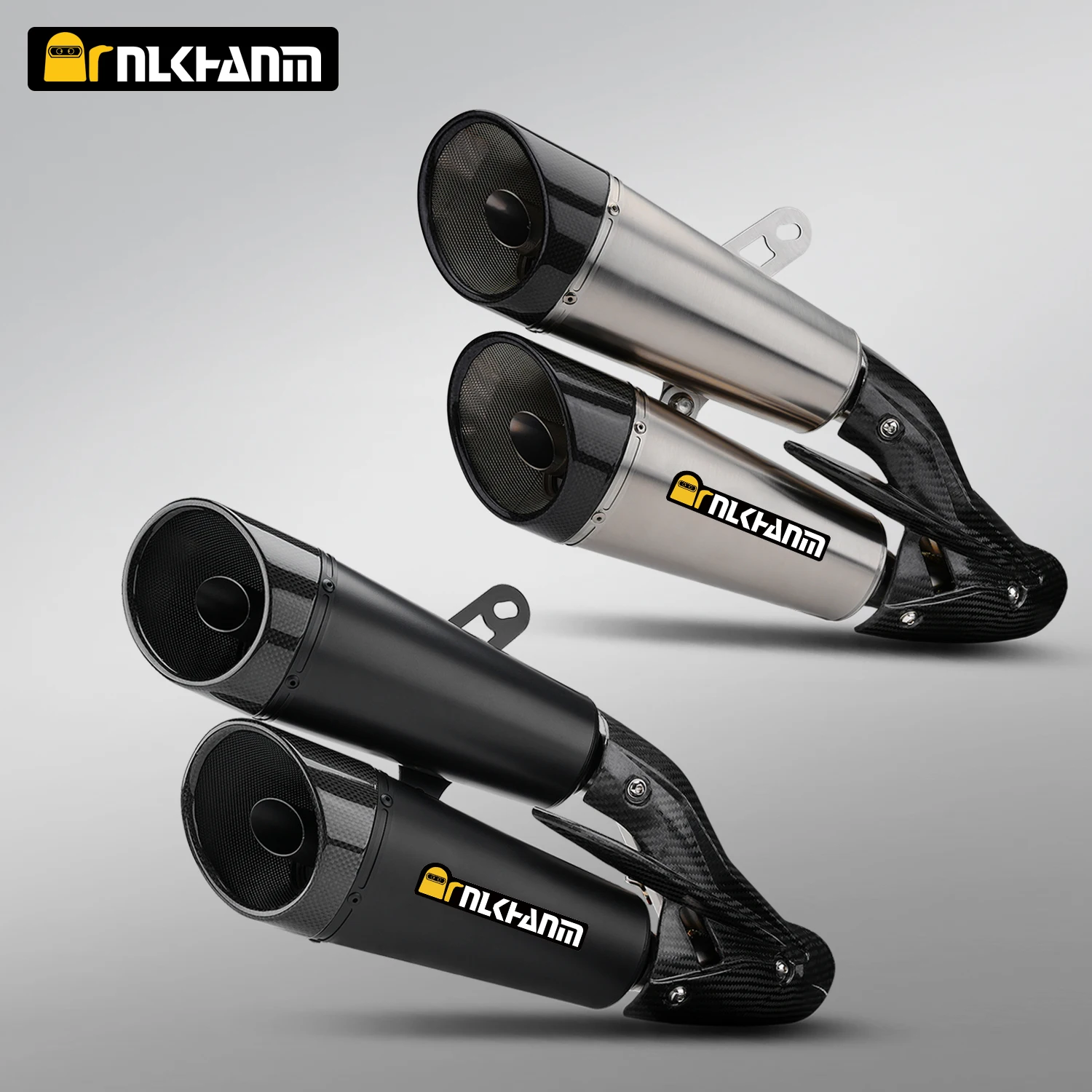 كاتم صوت عادم الدراجة النارية Monster 937/950 تعديل ZARD من ألياف الكربون بمنفذ مزدوج للهروب لدوكاتي مونستر 950 937