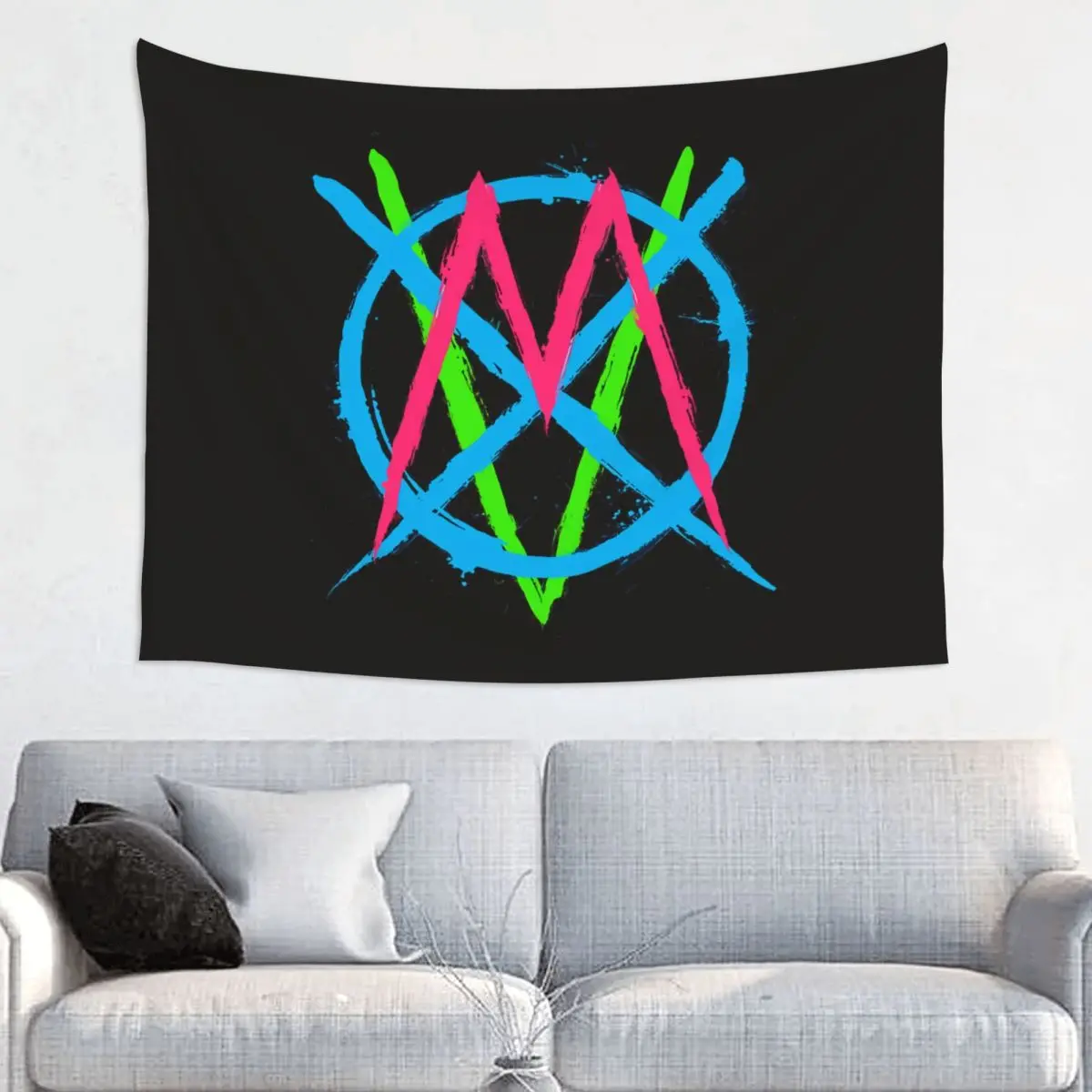 Custom Msi Mindless Hip Hop Punk Rock Self Indulgence Tapestry Wall Hanging for Dorm Hippie Electro Tapestries Home Decor