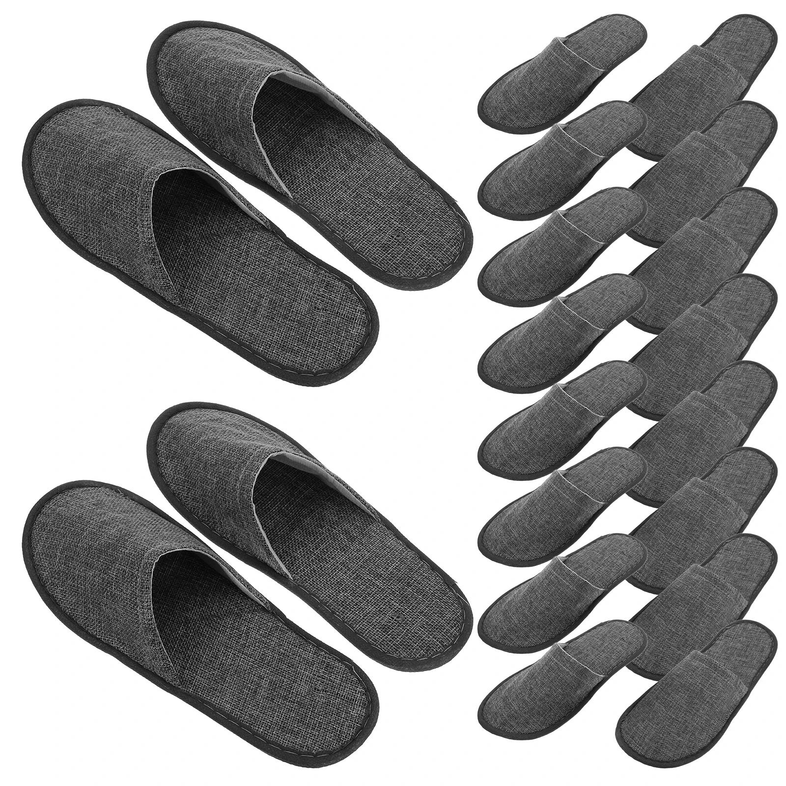 

10 Pcs Foldable Slippers Lightweight Portable Non Slip Home Hotel Spa Travel Washable Disposable Shoes Relaxation Massage