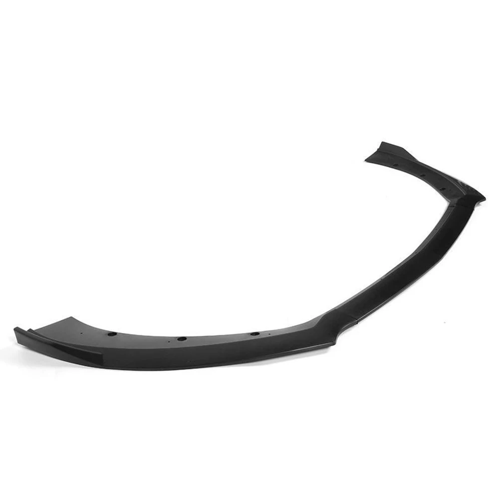 Car Front Bumper Splitter Lip Diffuser Protector Body Kit Front Spoiler Cover Carbon Fiber Look For Ford For Mustang 2015-2017