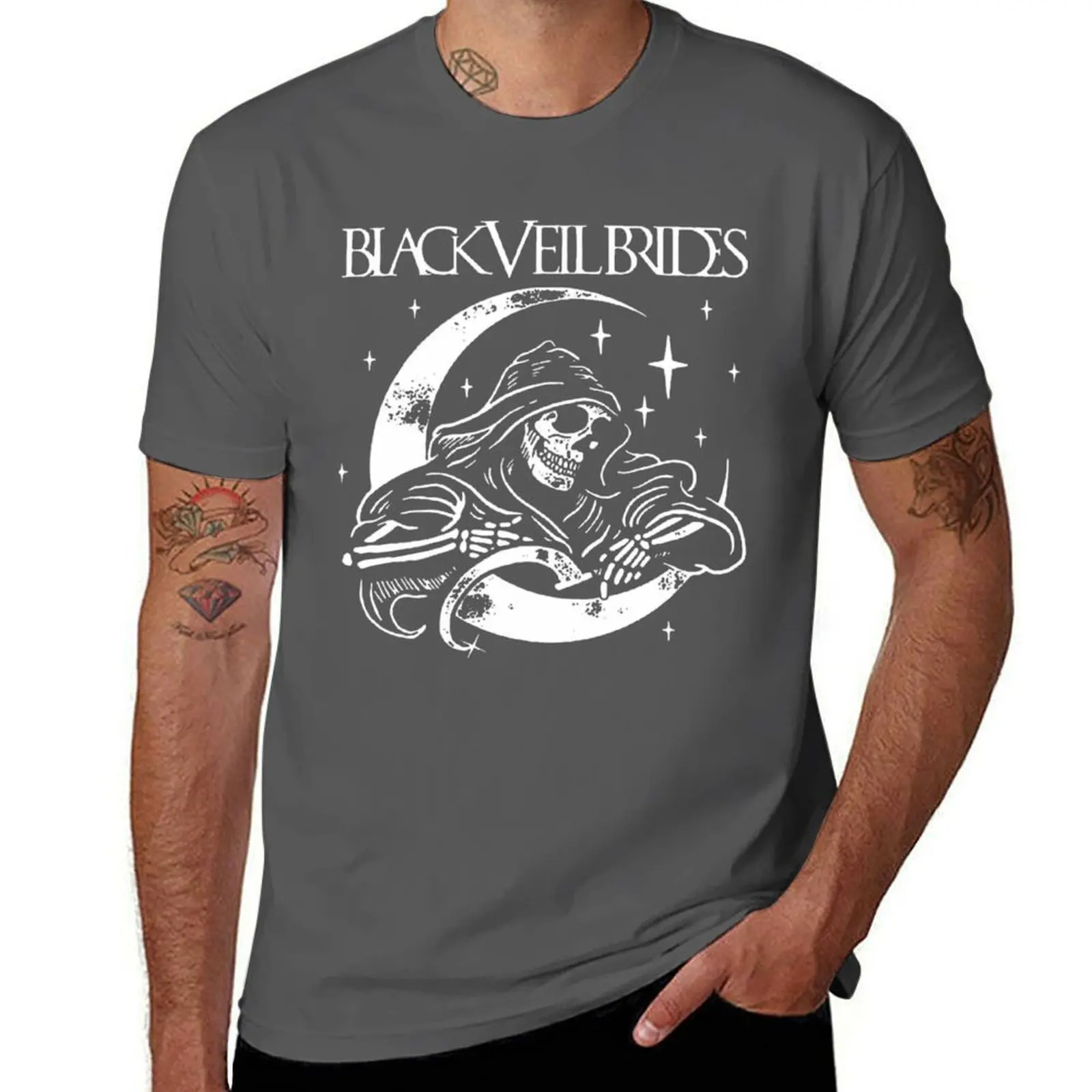 

BLACK VEIL BRIDES BAND T-Shirt cotton t shirt pack cotton t shirts man 100% T-Shirt