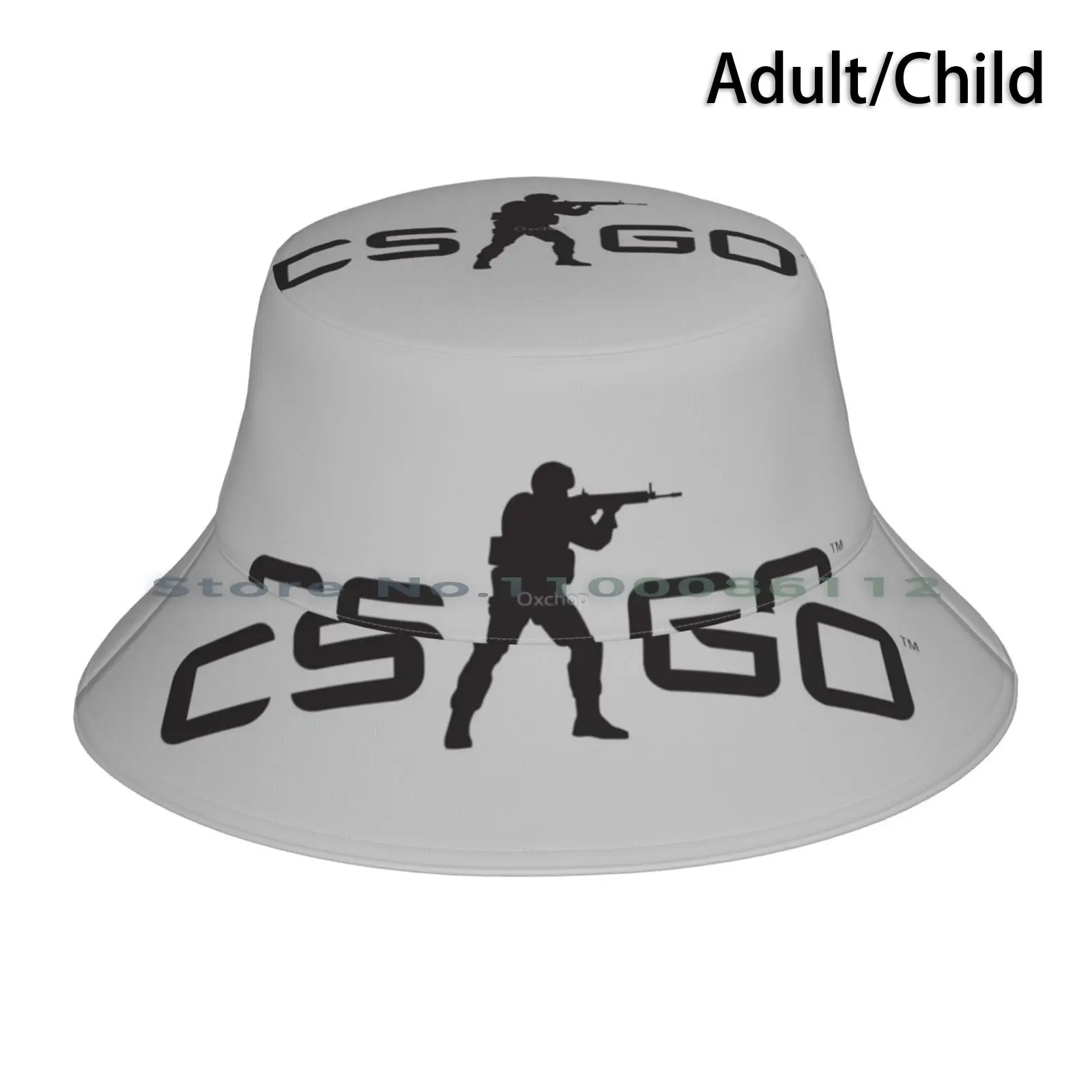 Counter Strike-G O Bucket Hat Sun Cap Famous Video Game Csgo War Steam Counter Strike G O Css Global Rank Offensive Brimless