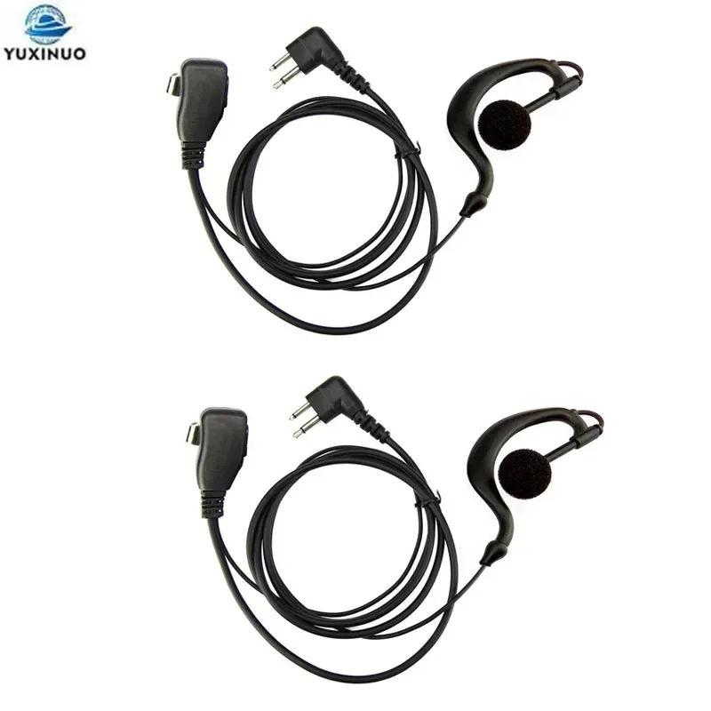 

2Pcs 2-Pin PTT Mic Microphone Earpiece Headset for Motorola GP88S GP300 GP68 GP88 GP3188 CP88 CP040 CP100 XTN XV AX Series Radio