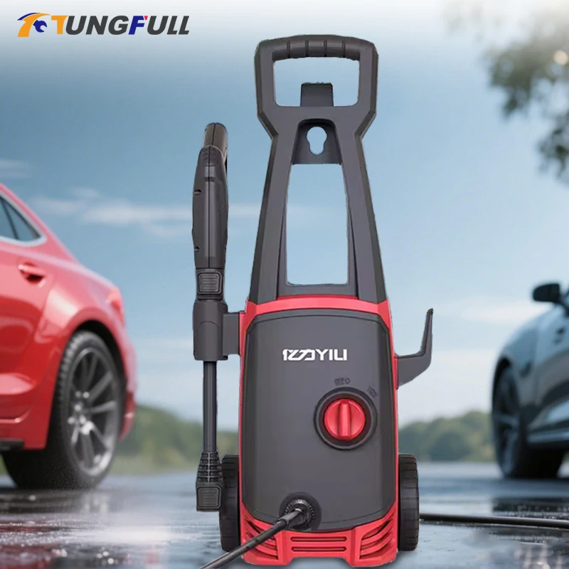 TUNGFULL, 220V Powerful Electric Car Washer - Fully Automatic Home Outdoor Cleaning Pump for Vehicle Wash