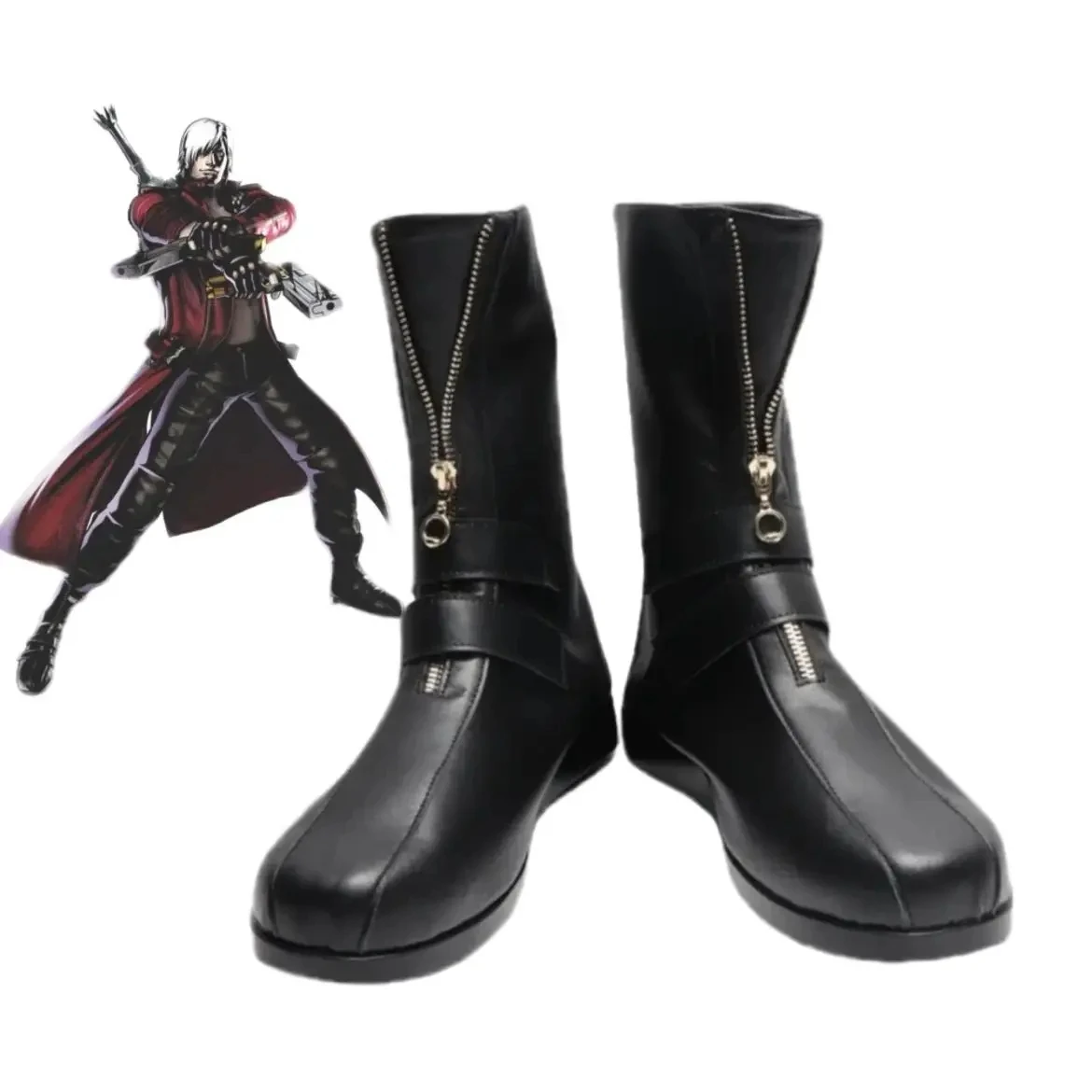 Game Devil May Cry Dante Custom Made Cosplay Shoes Boots Halloween Props