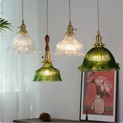 Modern Glass Chandeliers Lighting bedroom Decor Dining Room LED Pendant Light Kitchen Fixture Hanging Lamp Restaurant Bar Lustre