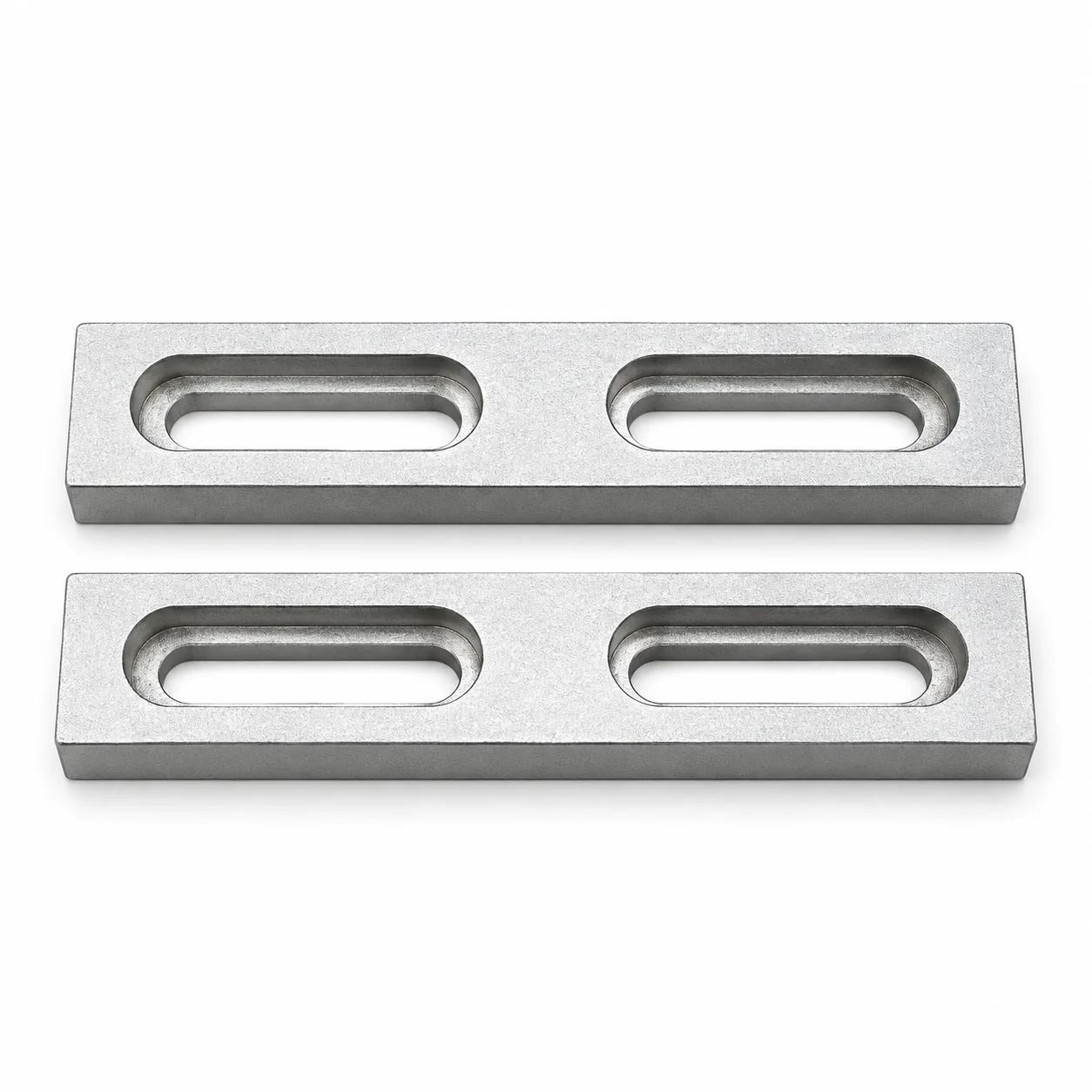 Worktable Locating Bar Pair M6 Mounting Fixtures 10mm Thick Positioning Ss Slotted Table Alignment Tools