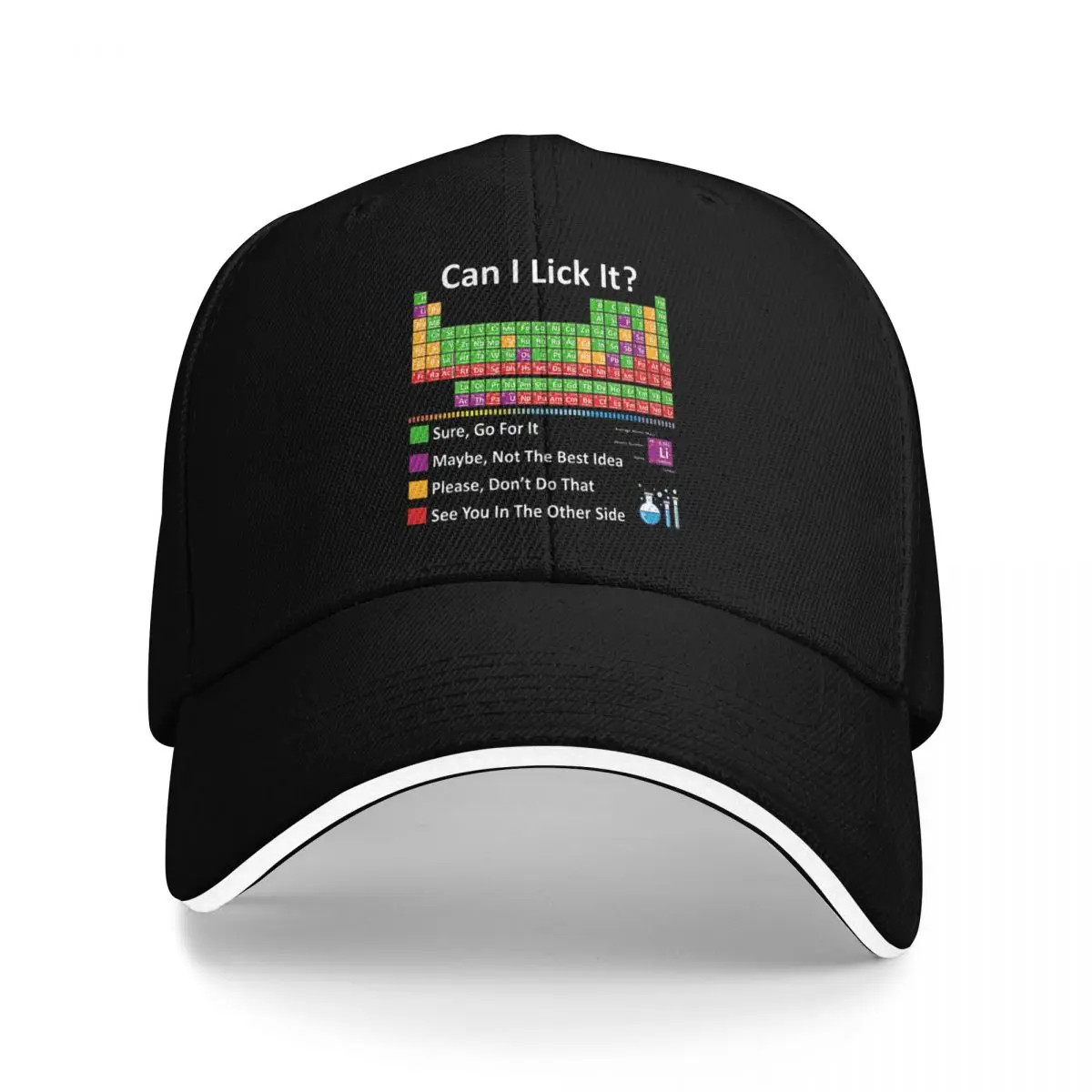 Baseball Caps Can I Lick It Periodic Table Fun Graphic Female Male Sport Spring Hats