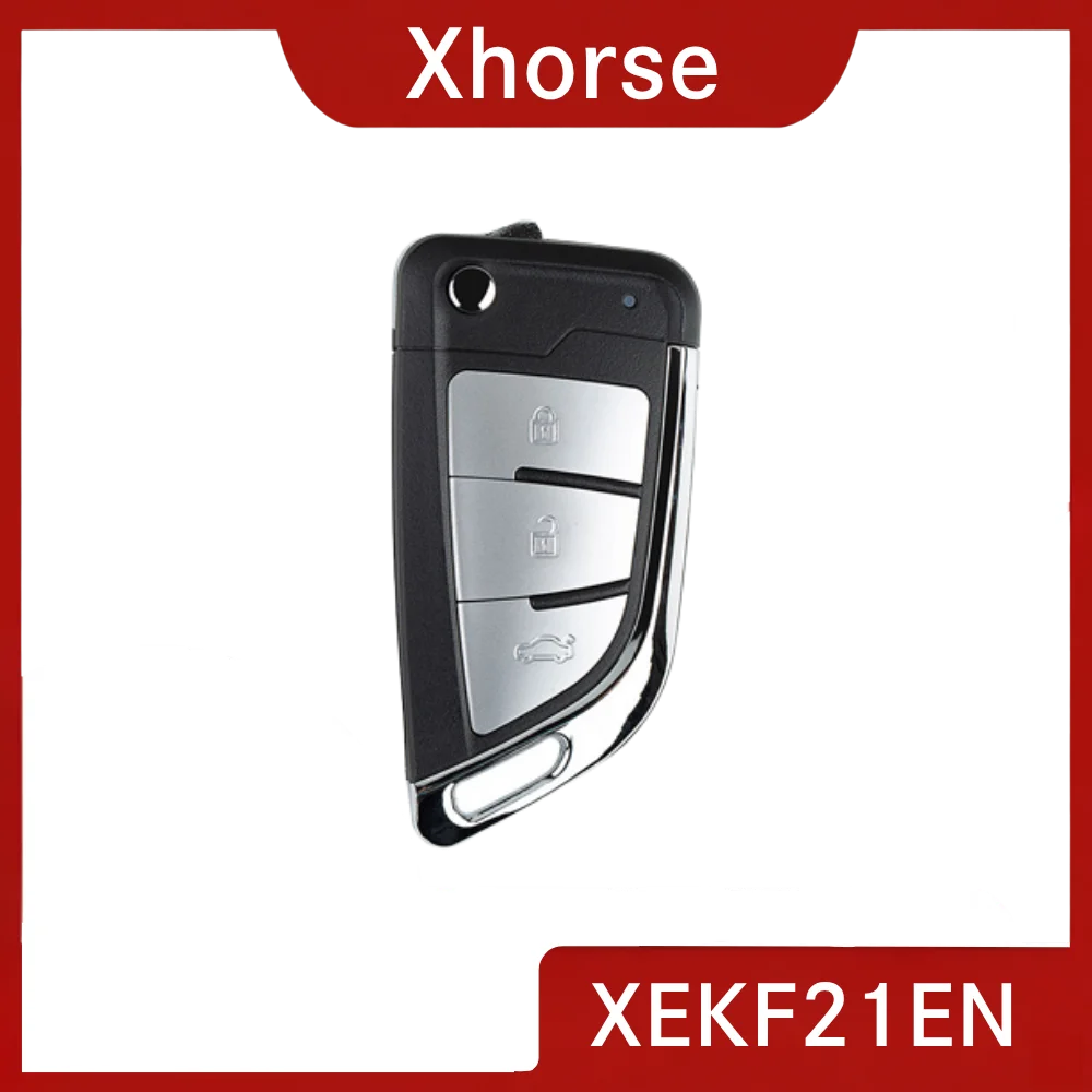 Xhorse XEKF21EN XE SERIES Super Remote Key Knife Flip with 3 Buttons Built-in Superior Chip for Car Key Replacement