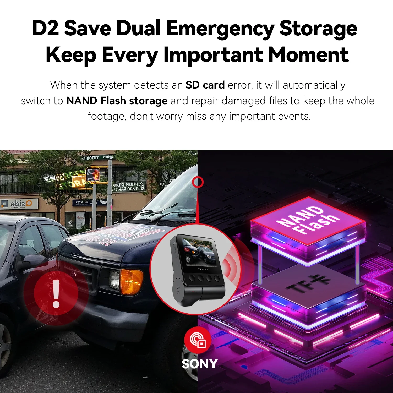 DDPAI 4K Dash Cam Z50 Ingebouwde WiFi GPS ADAS Dual Dash Camera Auto DVR 4K Front Cam Ondersteuning Achter Cam 24H Parkeermonitor