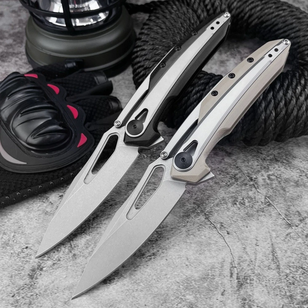 

Новый высококачественный складной нож 0990, складной нож D2, стальное лезвие 420, сталь + ручка G10, нож для выживания на открытом воздухе, универсальный нож EDC