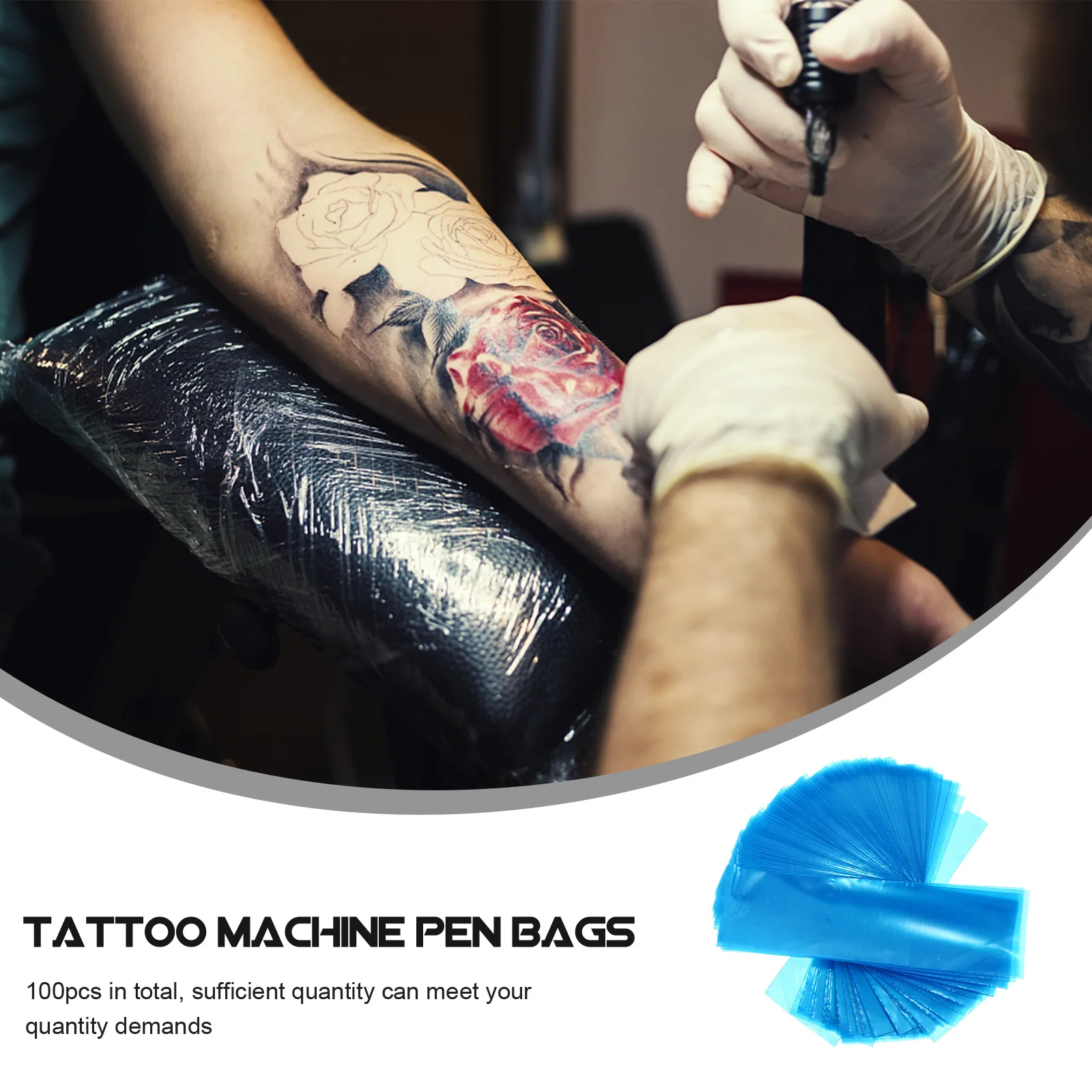 

100 шт., защитные сумки для ручек для татуировки, изысканное качество изготовления, строгий инспекционный чехол для ручки, защитный чехол