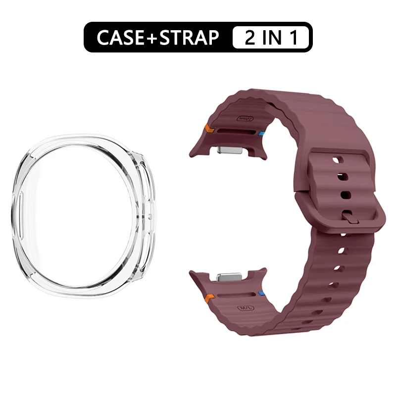Hohlgehäuse + offizielles Silikonband für Samsung Galaxy Watch 8 Armband Zubehör Sportarmband Correa Galaxy Watch 8 40 mm 44 mm – Detail 13