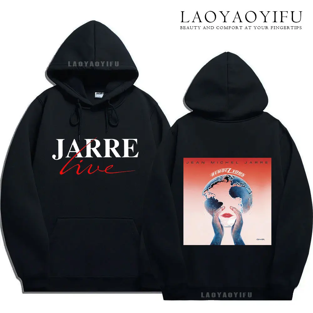 JEAN MICHEL JARRE Oxygene Fan Merchandise Hoodies Long Sleeve Casual Stylish Comfortable Top for Both Men Women Tops Pullover