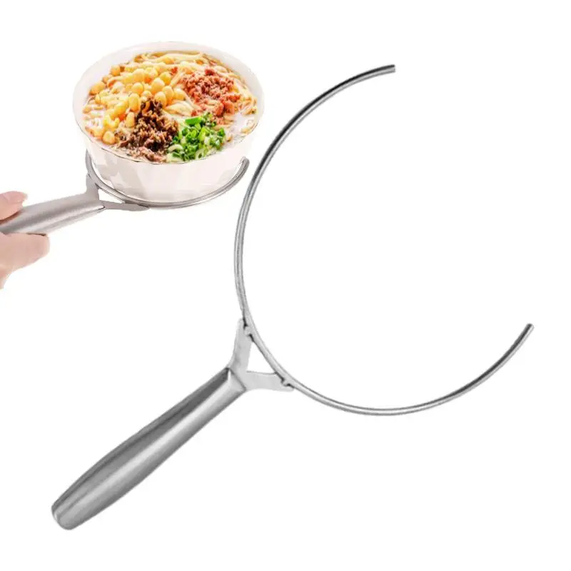 

Anti Scalding Clip Steel Bowl And Plate Gripper Kitchen Gadgets Food Plate Tongs Anti-Scalding Dish Pan Clamp Tools For