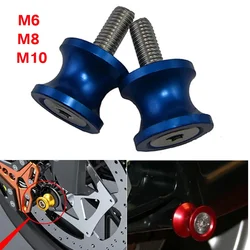 Motosiklet aksesuarları 10mm 6mm 8mm salınım kolu biriktirme kaymak standı vidaları için Honda Kawasaki Yamaha Suzuki GSXR 750 YZF R1 R3 R25